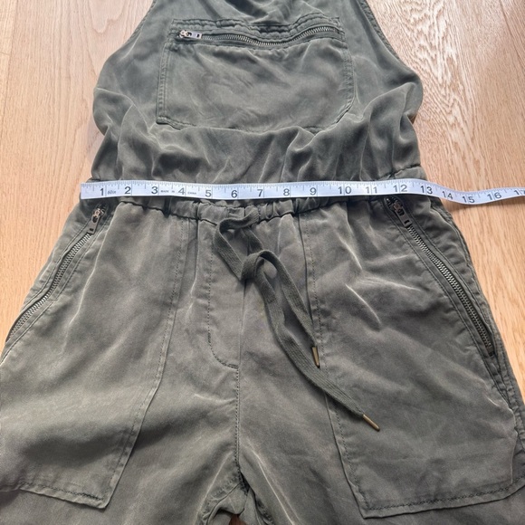 Aritzia Wilfred Free OLIVE Green Lyocell Valletta‎ Overalls Jumpsuit XXS - Picture 12 of 17